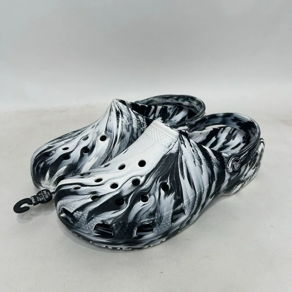 Crocs Classic Clog Marbled “Black White” 2024